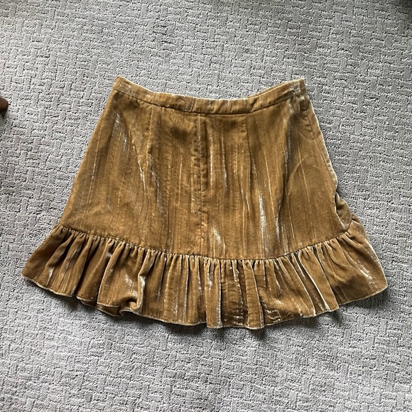 Loveshackfancy Eliza velvet skirt, size 6 - Picture 3 of 7